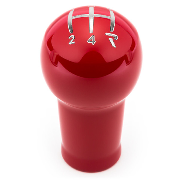 Raceseng Prolix Shift Knob (Gate 4 Engraving) M10x1.5mm Adapter - Red Gloss