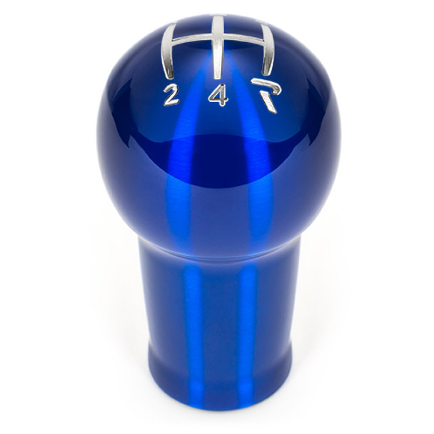 Raceseng Prolix Shift Knob (Gate 4 Engraving) Fiat 500T / Abarth Adapter - Blue Translucent