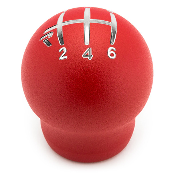 Raceseng Contour Shift Knob / Gate 6 Engraving - Red Texture (Adapter Required)