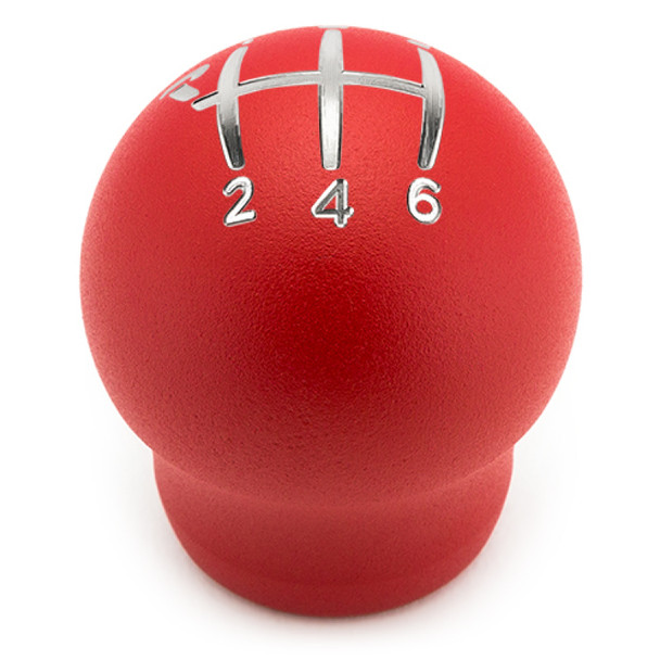 Raceseng Contour Shift Knob (Gate 1 Engraving) M10x1.5mm Adapter - Red Texture