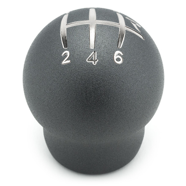 Raceseng Contour Shift Knob (Gate 2 Engraving) 9/16in.-18 Adapter - Graphite Texture