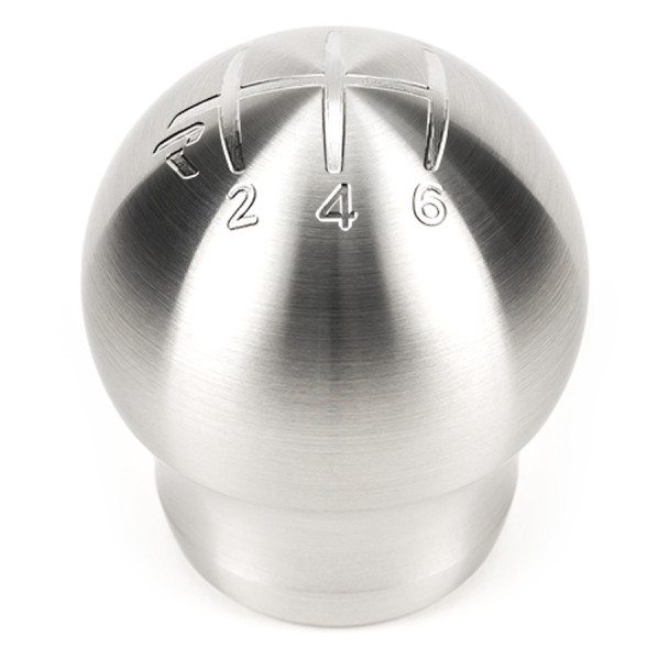Raceseng Contour Shift Knob / Gate 6 Engraving - Brushed (Adapter Required)