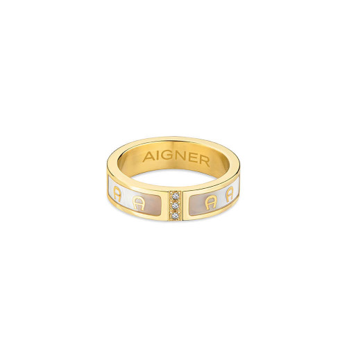 AIGNER BIANCA Gold Plated Ring -56 [ARJLF2102722] 