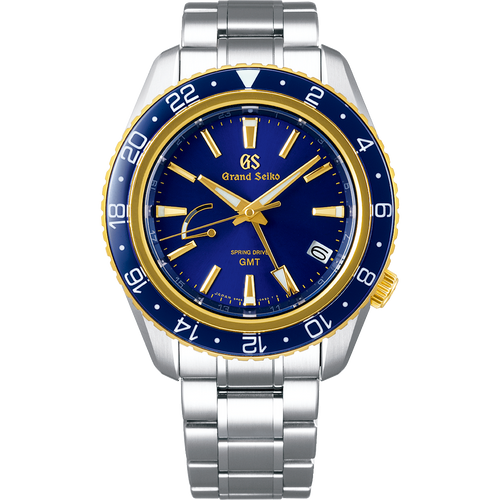 Grand Seiko A Spring Drive GMT that shines in 18k Yellow Gold and Blue [SBGE248G] 