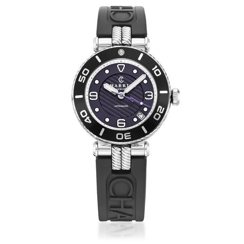 CHARRIOL ST TROPEZ SURF WATCH WHITE AND BLACK [SF36ABS 142 003] 