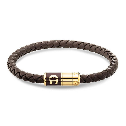 AIGNER Aigner Leather Bracelet[AGJ.231080.GBBN] 