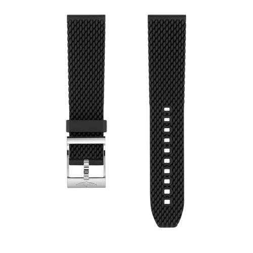 BREITLING BLACK MESH RUBBER STRAP - 22 MM [278S] 