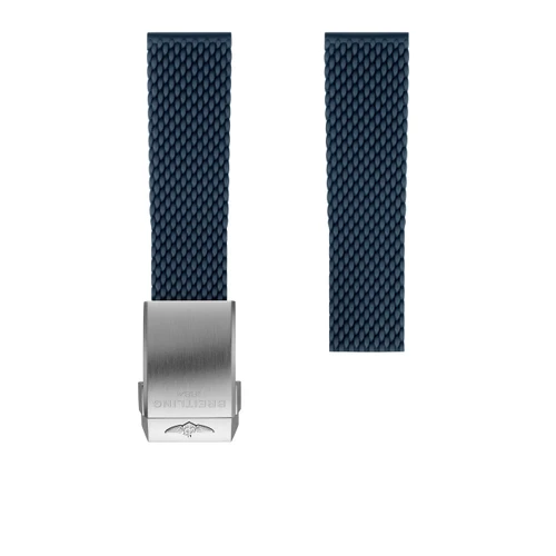 BREITLING BLUE MESH RUBBER STRAP - 22 MM [281S] 