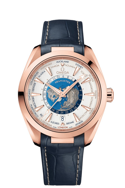 Seamaster Aqua Terra 150M co-axial Master Chronometer GMT Worldtimer 43 mm [22053432202001]