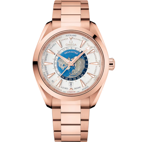 Seamaster Aqua Terra 150M co-axial Master Chronometer GMT Worldtimer 43 mm [22050432202001]