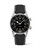 Longines Legend Diver, luxury men's automatic watch with black dial, luminous hands and markers, date display, and black textured strap.