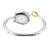AIGNER Aigner Watch, silver and gold-toned stylish wristwatch with open cuff design and adjustable strap.