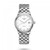 Longines Flagship Luna, stainless steel wristwatch with white dial and date display.