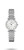 LONGINES LA GRANDE CLASSIQUE DE LONGINES [L4.341.0.80.6], a luxurious women's wristwatch with a silver stainless steel bracelet and a round white mother-of-pearl dial embellished with diamonds.