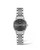 Longines The Longines Elegant Collection [L4.310.4.72.6], a silver stainless steel wristwatch with a dark gray dial, date window at 3 o'clock, and classic three-hand markers.