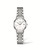 LONGINES THE LONGINES ELEGANT COLLECTION [L4.309.4.12.6], stainless steel wristwatch with white dial, silver hour markers, and date display at 3 o'clock.