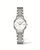 LONGINES THE LONGINES ELEGANT COLLECTION [L4.309.4.12.6], stainless steel wristwatch with white dial, silver hour markers, and date display at 3 o'clock.
