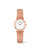 LONGINES LA GRANDE CLASSIQUE DE LONGINES [L4.209.1.97.8], elegant women's wristwatch with a rose gold bracelet and a white dial featuring diamond hour markers.