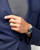 LONGINES SPIRIT [L3.820.4.93.6] men's watch, silver stainless steel wristwatch with black dial and chronograph features worn on man's wrist.