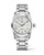 LONGINES SPIRIT [L3.810.4.73.9], a stainless steel wristwatch with a white textured dial, luminous hands, date display, and a stainless steel bracelet.