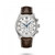 LONGINES THE LONGINES MASTER COLLECTION [L2.859.4.78.3], luxury men's automatic chronograph wristwatch with white dial, sub-dials, and brown leather strap.