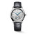 Longines The Longines Master Collection [L2.843.4.73.2], luxury men's automatic wristwatch with silver dial, blue hands, small seconds subdial, and black leather strap.