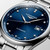 Longines The Longines Master Collection [L2.793.4.97.6], luxury men's automatic wristwatch with a blue Dial accented with diamond hour markers, date display, and stainless steel bracelet.