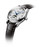 LONGINES THE LONGINES MASTER COLLECTION [L2.409.4.78.3], luxury men's watch featuring a silver textured dial with blue hands, moon phase display, and automatic movement, with a black leather strap.