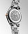 Longines Conquest Classic watch, close-up image of the stainless steel case back with engraved Longines logo and design details.