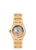 OMEGA Constellation co-axial Master Chronometer 29 mm watch, gold-tone design with a transparent case back showcasing the mechanical movement.