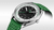 OMEGA Seamaster Olympic Official Timekeeper co-axial Master Chronometer 39.5 mm, close-up of the wristwatch featuring a black dial, green accents, and a green strap.