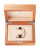 OMEGA Constellation Globemaster co-axial Master Chronometer 39 mm, luxury watch with a gold case, white dial, and leather strap, displayed inside a wooden presentation box.