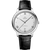 OMEGA De VillePrestige co-axial Master Chronometer 40 mm, a luxury men's wristwatch with a silver dial, Roman numeral markers, and a black leather strap.