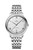 OMEGA De VillePrestige co-axial Master Chronometer 40 mm watch, silver dial with Roman numeral and index hour markers, date display at 6 o'clock, stainless steel bracelet.