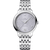 OMEGA De VillePrestige co-axial Master Chronometer 34 mm watch, silver dial with Roman numerals and date window, stainless steel case and bracelet.