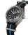 Omega Seamaster Planet Ocean 6000M co-axial Master Chronometer 45.5 mm watch with black dial, luminous markers, and a black and blue fabric strap.
