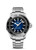 Omega Seamaster Planet Ocean 6000M co-axial Master Chronometer 45.5 mm, stainless steel diving watch with blue dial and rotating bezel.