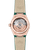 OMEGA Constellation co-axial Master Chronometer 29 mm watch, back view showcasing the transparent case back with intricate mechanical movement inside.