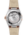 OMEGA Constellation co-axial Master Chronometer 36 mm watch, showing the transparent case back revealing the intricate automatic movement with engraved details and the watch strap.