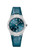 OMEGA Constellation co-axial Master Chronometer Small Seconds 34 mm watch, blue dial with diamond hour markers, stainless steel case, blue leather strap.