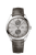 Omega De VilleTrésor Co-Axial Master Chronometer Power Reserve 40 mm watch, silver dial with power reserve indicator and small seconds sub-dial, brown leather strap.