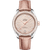 Omega Seamaster Aqua Terra 150M co-axial Master Chronometer 34 mm watch, elegant timepiece with rose gold accents, diamond-encrusted bezel, and blush pink leather strap.