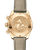 OMEGA Speedmaster 38 co-axial Chronometer Chronograph 38 mm, gold watch with engraved case back featuring a seahorse and the Speedmaster logo.