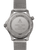 Omega Seamaster Diver 300M co-axial Master Chronometer 42 mm, stainless steel case back with engraved details and a mesh bracelet.