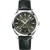 Omega Seamaster Aqua Terra 150M Co-Axial Master Chronometer 41 mm, a luxury wristwatch with a green dial, stainless steel case, and black leather strap.