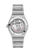 Omega Constellation Co-Axial Master Chronometer 39 mm watch, showcasing a stainless steel case and bracelet with a transparent case back revealing the automatic movement with red text and intricate gears.