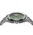 Valuchi Watches VALUCHI [ VT-DAM-SG ], stylish men's wristwatch with a green dial and silver stainless steel case and band.