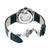 AIGNER Aigner Watch [AGW.279002], detailed view of the back showing the transparent case back with visible movement and the leather strap with stitching.