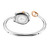 Aigner Watch [AGW.271005.S], a stylish silver and rose gold-tone bracelet watch with a sleek open cuff design and round watch face.