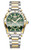 AIGNER Aigner Watch [AGW.262004], men's luxury wristwatch with a green dial, gold and silver-tone stainless steel bracelet, and chronograph features.